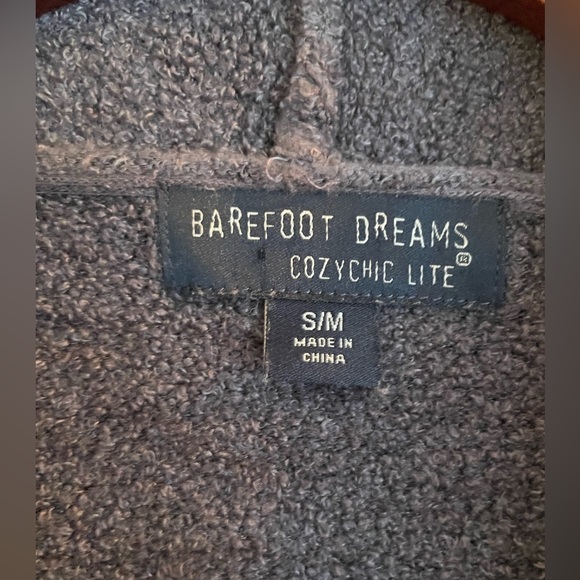 Barefoot Dreams Cozy Chic Lite Hi/Lo Cardigan Dark Gray/Carbon S/M - Picture 7 of 11